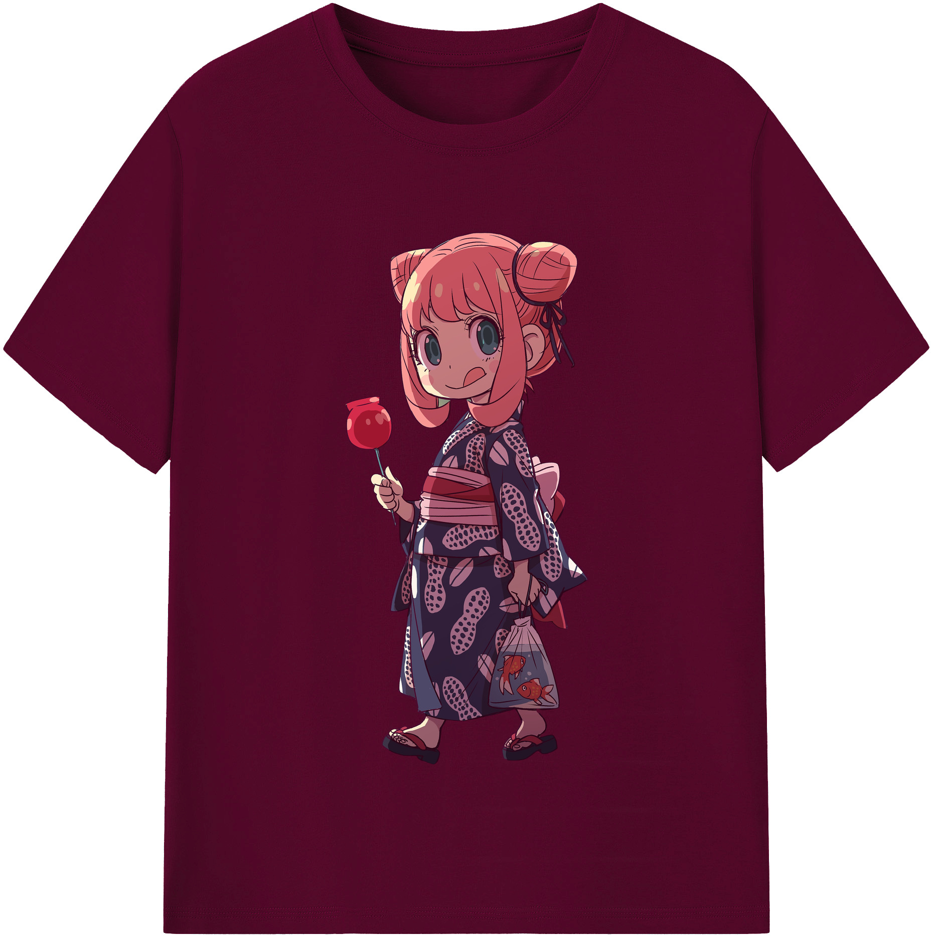 （画像用） SPY×FAMILY间谍家家酒 レディースカジュアルプリントTシャツ（綿100％）